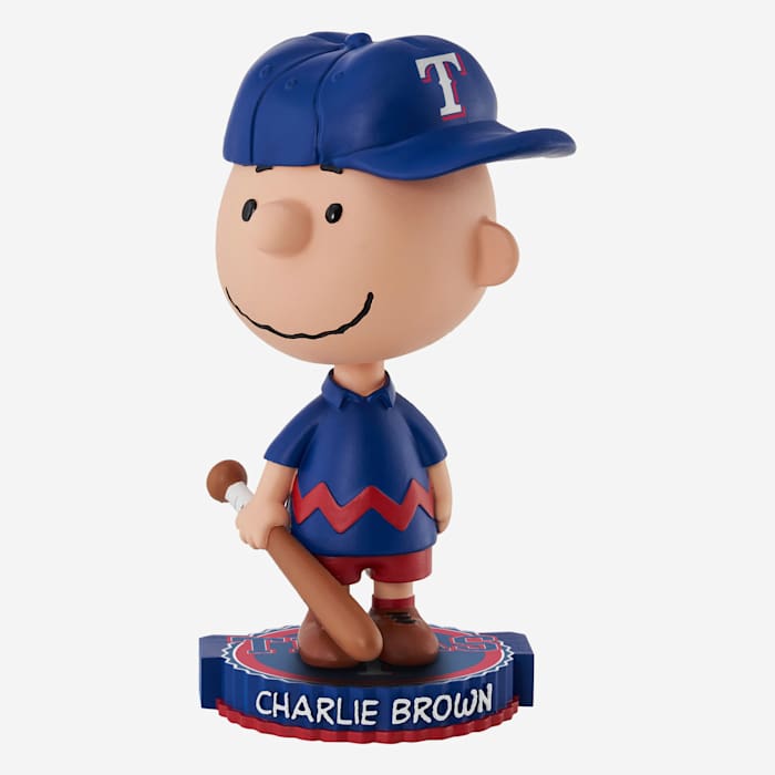 Peanuts Charlie Brown Texas Rangers Bobblehead